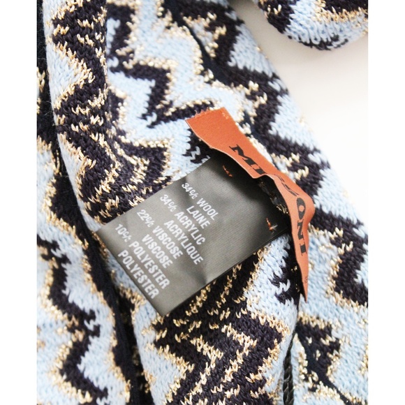 NWT Missoni wool blend chevron pattern scarf - Picture 5 of 6